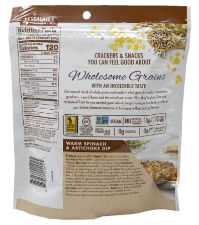 Crunchmaster Sea Salt Multi-Grain Crackers - 4oz Bag