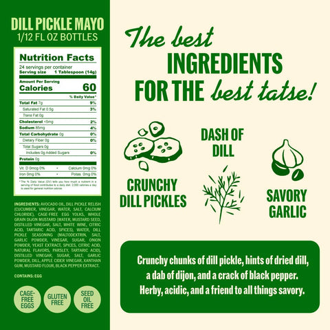 Dill Pickle Mayo - 12oz Bottle