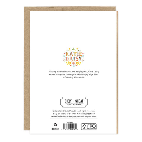 Monarch Butterfly Kraft Birthday Card