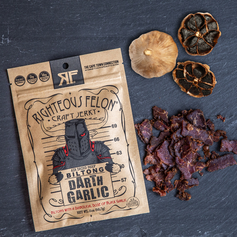Righteous Felon Darth Garlic Biltong - 2oz Bag