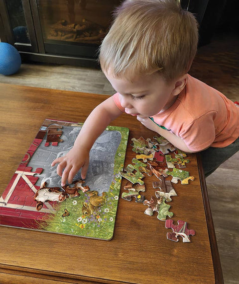 Barnyard Family (tray) 35-Piece Cobble Hill Puzzle