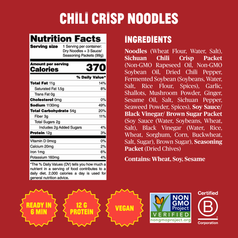 Fly By Jing Chili Crisp Noodles