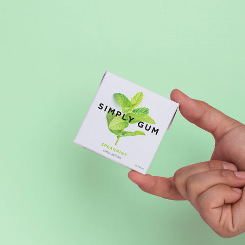Spearmint Chewing Gum - Natural + Plastic-Free | 15 Pieces