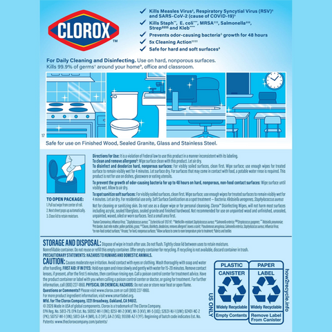 Clorox Disinfecting Cleaning Wipes - Crisp Lemon - 75 Pack