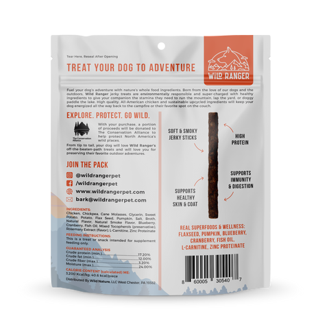 Wild Ranger Chicken Jerky Dog Treats