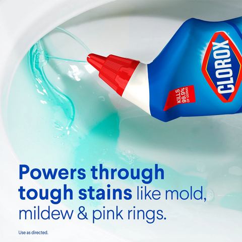 Clorox Toilet Bowl Cleaner with Bleach - Rain Clean - 24oz Bottle