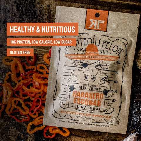 Righteous Felon Habanero Escobar Beef Jerky - 2oz Bag