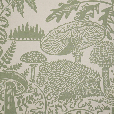 Mushroom Hedgehog Woodland Tea Towel