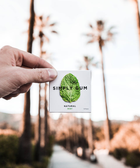 Peppermint Chewing Gum - Natural + Plastic-Free | 15 Pieces
