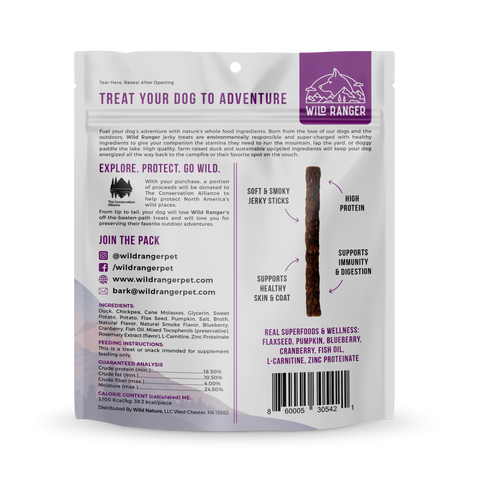 Wild Ranger Duck Jerky Dog Treats