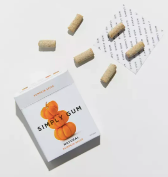 Pumpkin Spice Chewing Gum - Natural + Plastic-Free | 15 Pieces