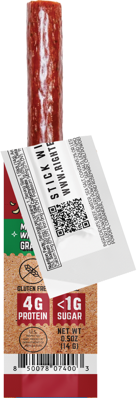 Righteous Felon Lil' Rebels O.G. Hickory Mini Beef Sticks