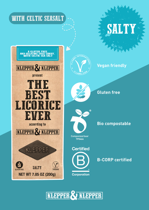 Black Licorice - Salty | vegan glutenfree | imported from NL