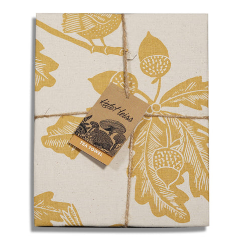 Woodland Leaf Trees Tea Towel