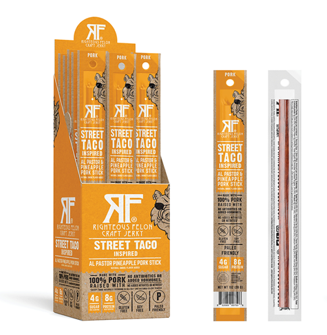 Righteous Felon Street Taco Pork - 1oz Stick