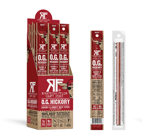 Righteous Felon O.G. Hickory Beef - 1oz Stick