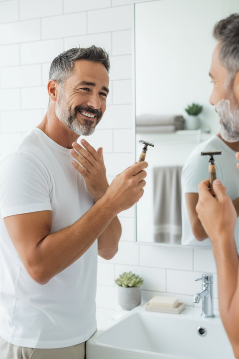 Bamboo Stainless Steel Safety Razor