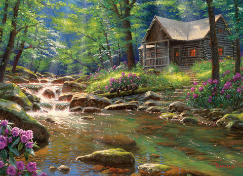 Fishing Cabin 1000-Piece Cobble Hill Puzzle