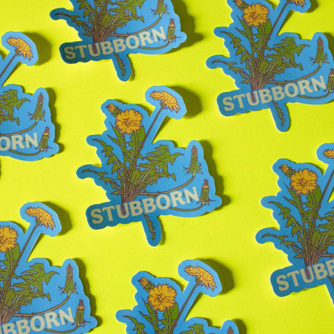 Stubborn Dandelions Vinyl Sticker