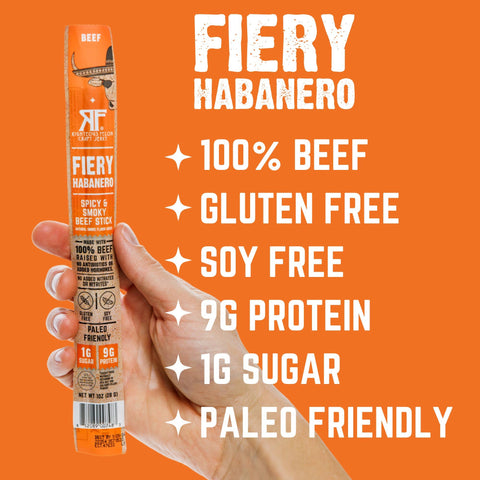 Righteous Felon Fiery Habanero Beef - 1oz Stick