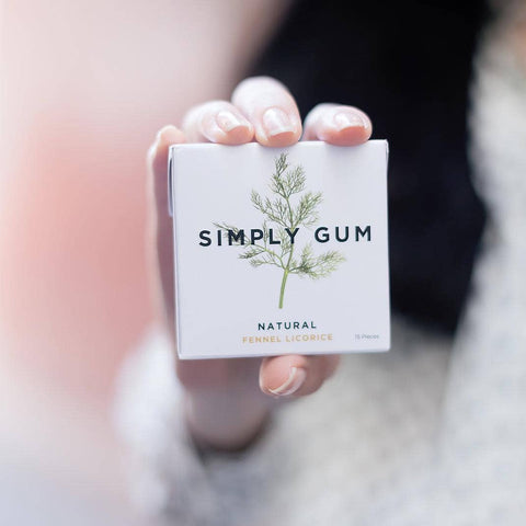 Fennel Chewing Gum - Natural + Plastic-Free | 15 Pieces