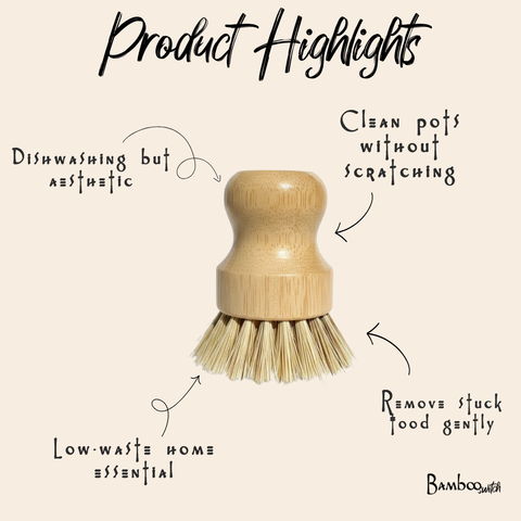 Bamboo Pot Scrubber | Kitchen