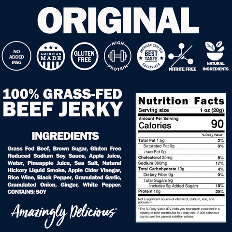 Original Beef Jerky - 2.2oz Bag