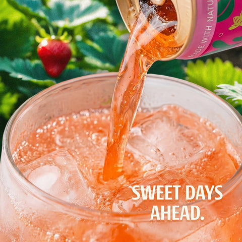 BeePop Wildflower Honey Sparkling Drink - Strawberry - 12oz