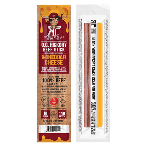 Righteous Felon Beef & Cheddar Cheese Stick Combo