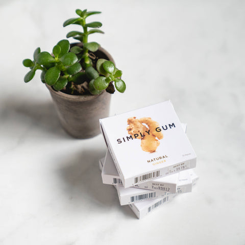 Ginger Chewing Gum - Natural + Plastic-Free | 15 Pieces