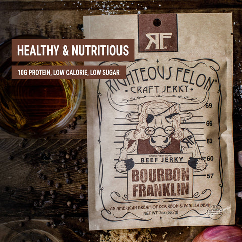 Righteous Felon Bourbon Franklin Beef Jerky - 2oz Bag