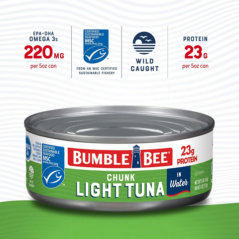 Bumble Bee Chunk Light Tuna in Water - 5oz Can