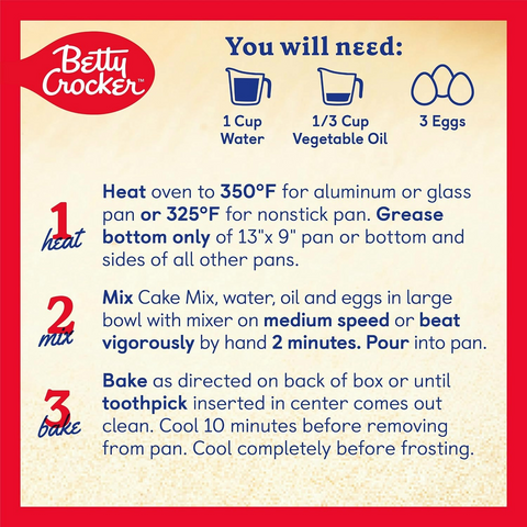Betty Crocker Favorites Super Moist Flavored Cake Mix - Vanilla - 13.25oz Box