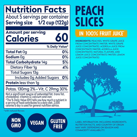 Dole Sliced Peaches - 23.5oz Jar
