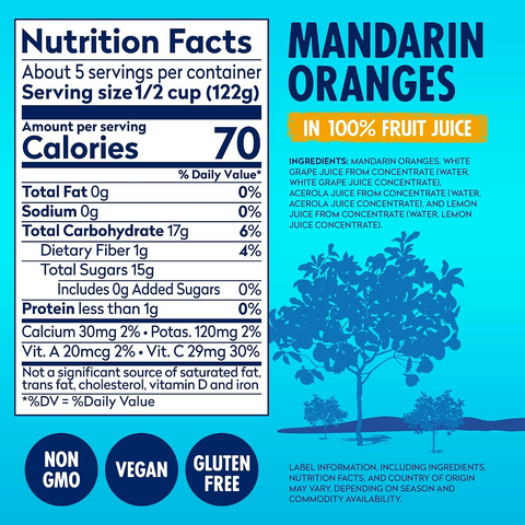 Dole Mandarin Oranges - 23.5oz Jar