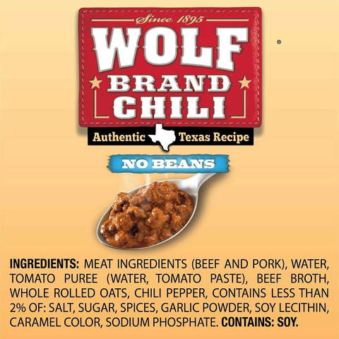 Wolf Brand "No Bean" Chili - 15oz Can
