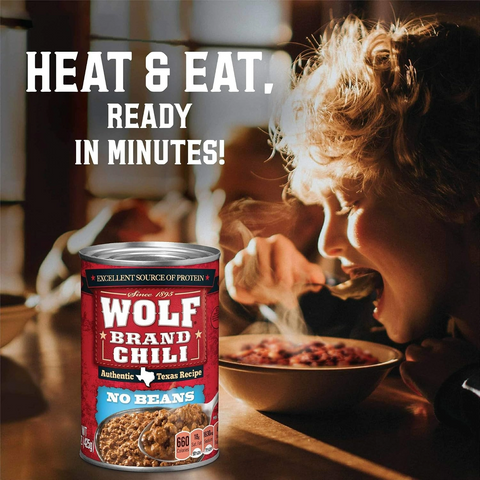 Wolf Brand "No Bean" Chili - 15oz Can