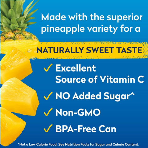 Dole Tropical Gold Pineapple Chunks - 15.25Oz Can