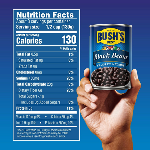 Bush Black Beans - 15oz Can