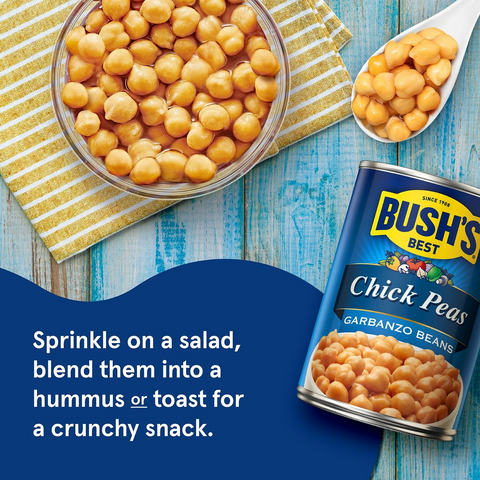 Bush's Best Fancy Garbanzo Beans (Chick Peas) - 16oz Can