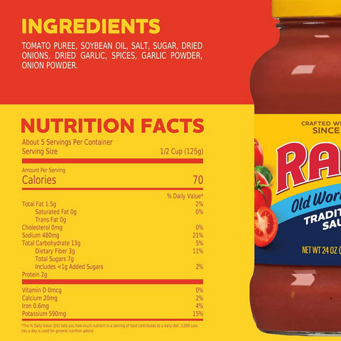 Ragu Old World Style Traditional Sauce - 24oz Jar