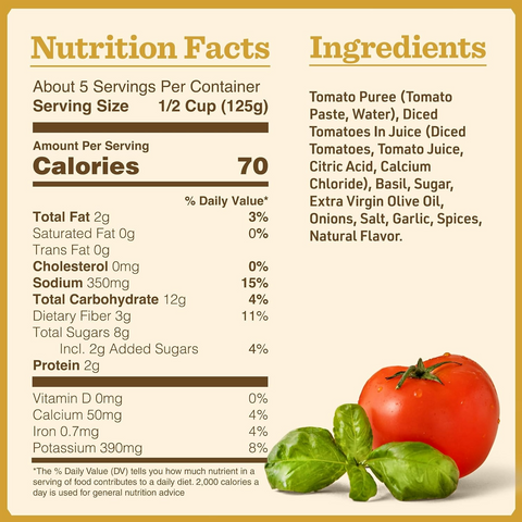 Bertolli Tomato Basil Pasta sauce - 24 oz Jar