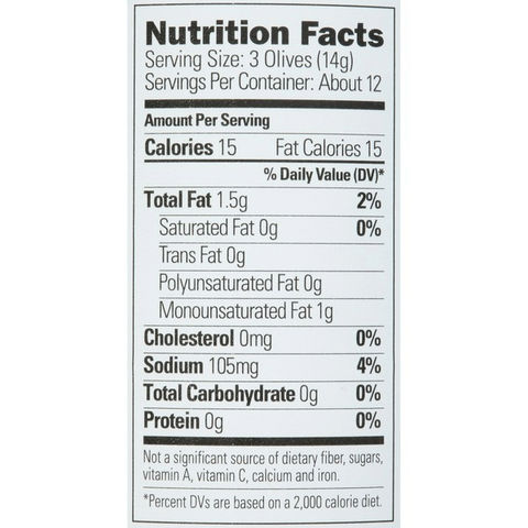 Early California Large Whole Black Olives - 6oz Can
