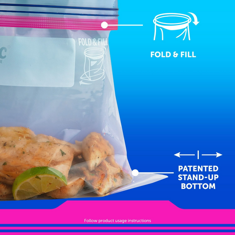Ziploc Brand Quart Storage Bags - Box of 54