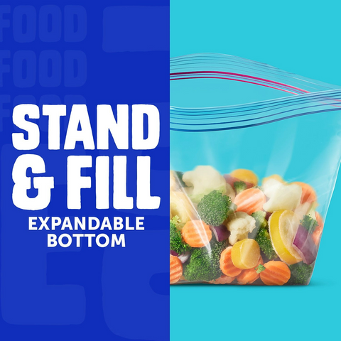 Ziploc Brand Half Gallon Freezer Storage Bags - Box of 40