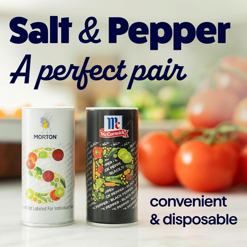 Morton McCormick Iodized Salt and Pepper Shaker Set - 5.25oz