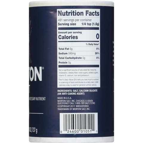 Morton Iodized Salt - 26oz