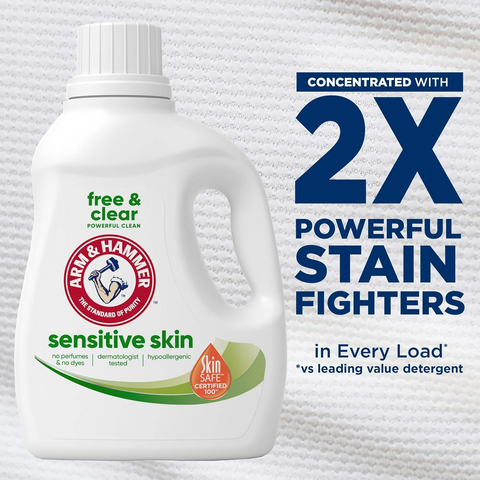 Arm & Hammer Sensitive Skin Free & Clear Liquid Laundry Detergent - 105oz Bottle