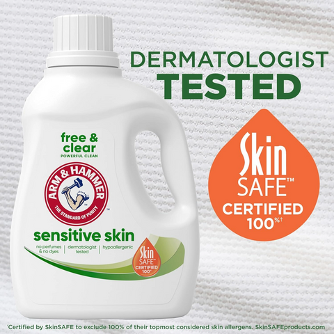 Arm & Hammer Sensitive Skin Free & Clear Liquid Laundry Detergent - 105oz Bottle