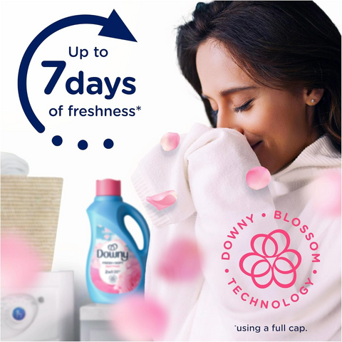 Downy Soft 2 in 1 Soft and Fresh Liquid Fabric Softener - April Fresh - 44oz Bottle